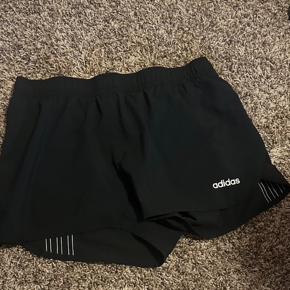 Adidas Women's Athletic Black Shorts - Picture 1 of 3